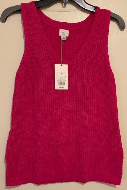 A NEW DAY Women Fuchsia Sweater Size Medium