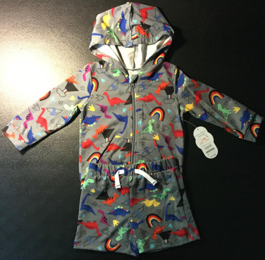 WONDER NATION - New With Tag - WN Dino Print Active Hoody Set 18M