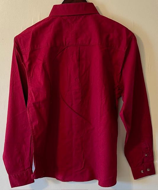 Devon & Jones - New Without Tag - Ladies Dress Red Shirt Size S