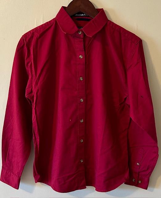 Devon & Jones - New Without Tag - Ladies Dress Red Shirt Size S